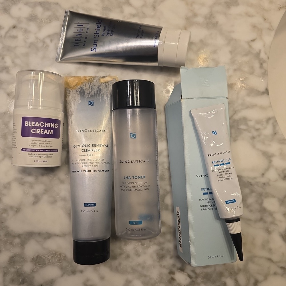 SkinCeuticals Cleanser & Exfoliant Set with Blue and White Accents
